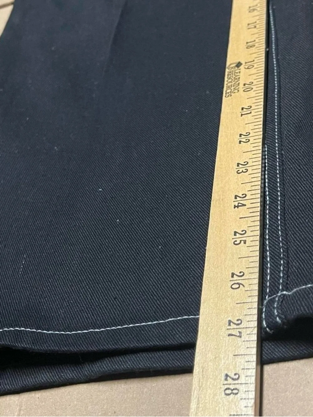 Ecko Unltd Jeans Mens 42x28 Black Denim Loose Fit Embroidered Pockets Baggy Y2K - Picture 8 of 10